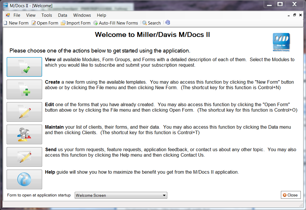 M/Docs II Software